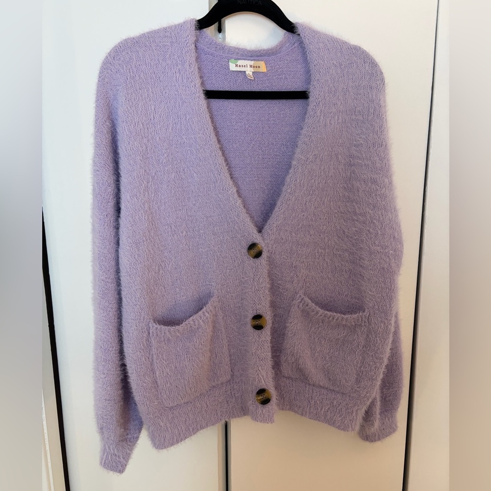 Soft Lavender Cardigan